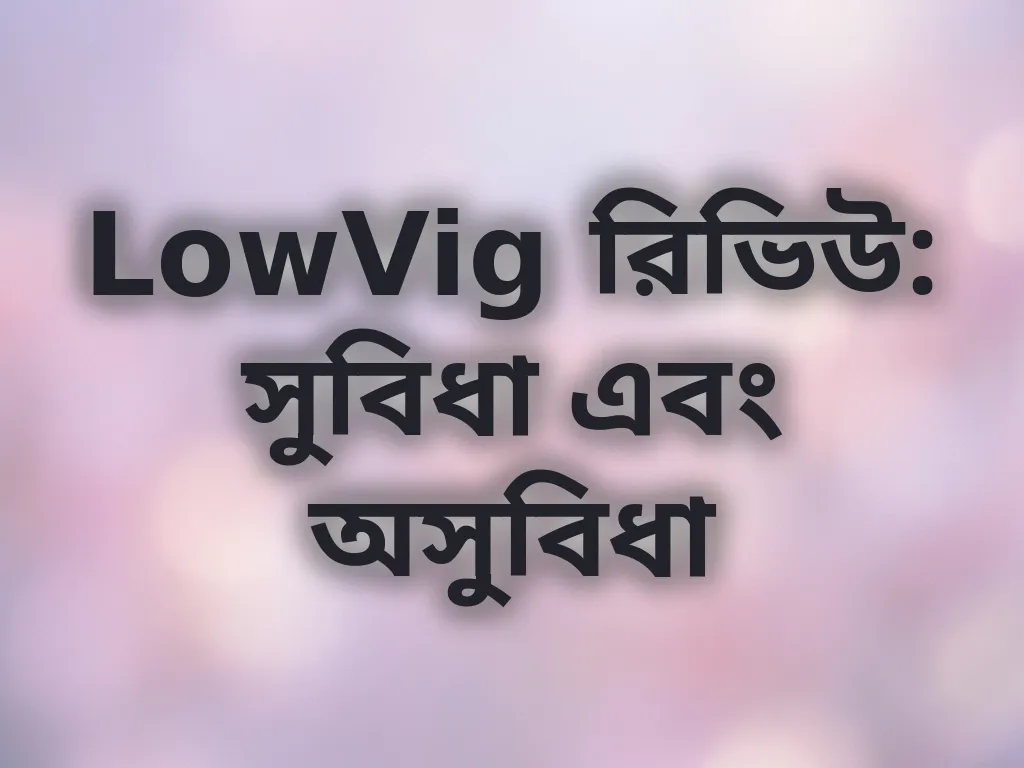 LowVig রিভিউ